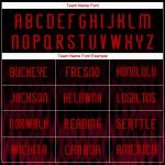 Custom Name Number Personalized Zigzag Volleyball Uniform Jersey Black Red Personalized Black Red Zigzag Sublimation Volleyball