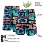 Custom Name Number Basketball Shorts Orange 3D Pattern Black Royal-Bay Summer Ocean Life Authentic Personalized Black Royal-Bay