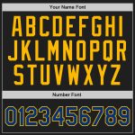 Custom Black Gold Personalized Basketball Jersey with Team Name and Number - Authentic Throwback Style Personalized Black
