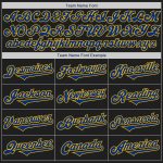Personalized Black and Gold Two Tone Baseball Jersey for Men and Women Personalized Black Royal-Gold Two Tone Baseball Jersey