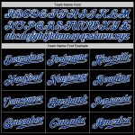 Personalized Black Gray Split Fashion Baseball Jersey for Men and Women Personalized Black Royal-Gray Split Fashion Baseball