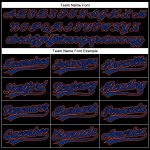 Personalized Black Orange 3D Curve Baseball Jersey for a Custom Look Personalized Black Royal-Orange 3D Curve Solid Baseball