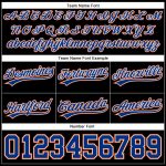 Custom Team Name and Number Basketball Shorts - Personalized Black and Royal-Orange Authentic Design Personalized Black Royal-Orange