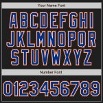 Personalized Black Orange Baseball Jersey with Custom Name & Number - Authentic Raglan Sleeves Team Apparel Personalized