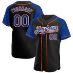Personalized Black Orange Baseball Jersey with Custom Name & Number - Authentic Raglan Sleeves Team Apparel Personalized