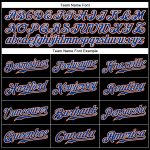 Custom Name and Number Personalized Black Royal-Orange Authentic Sleeveless Baseball Jersey Personalized Black Royal-Orange