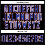 Custom Black Royal-Orange Baseball Jersey - Personalized Sports Apparel Personalized Black Royal-Orange Baseball Jersey