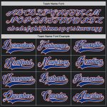 Custom Name and Number Black Royal-Orange Hockey Jersey - Personalized Team Jersey Personalized Black Royal-Orange Hockey