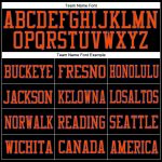 Custom Name Number Football Jersey - Personalized Black Royal-Orange Mesh Authentic Team Jersey Personalized Black Royal-Orange