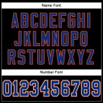 Personalized Black Royal Orange Mesh Football Jersey for Men and Women Personalized Black Royal-Orange Mesh Football Jersey
