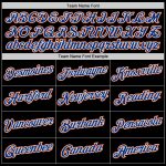 Custom Team Name and Number Performance T-Shirt - Black Royal Orange Personalized Apparel Personalized Black Royal-Orange