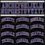 Personalized Black Royal Orange Basketball Jersey - Custom Throwback Style Personalized Black Royal-Orange Throwback Basketball