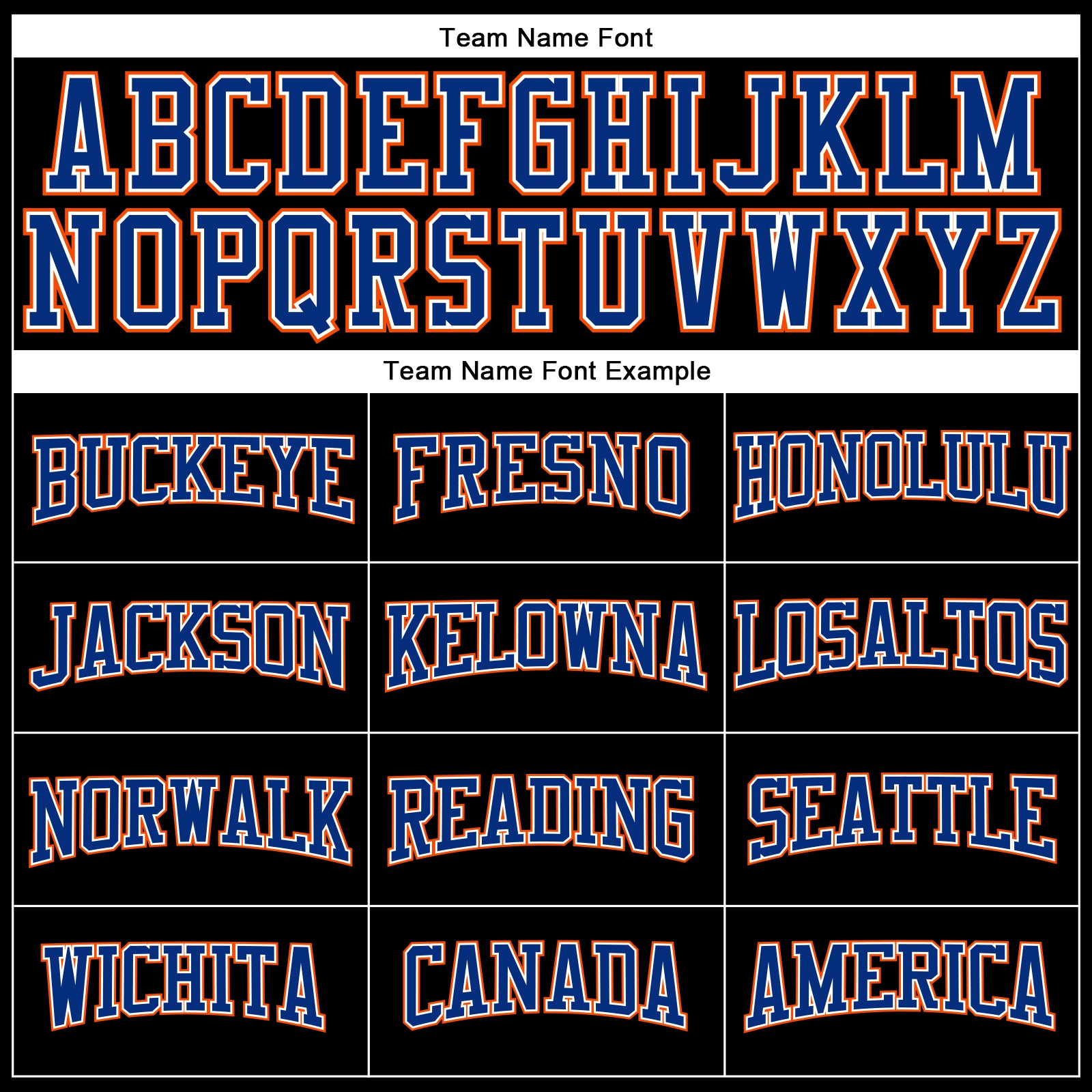 Personalized Black Royal Orange-White Long Sleeve Performance T-Shirt Team Custom Name and Number Custom Team Long Sleeve Performance T-Shirt - Personalized Black Royal Orange-White with Name and Number Personalized Black - Image 4