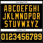 Custom Name and Number Personalized Black Royal Pinstripe Basketball Jersey - Gold-Royal Authentic Team Jersey Personalized