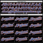 Custom Personalized Black Royal Pinstripe Baseball Jersey with Orange Trim - Team Name and Number Authentic Jersey Personalized