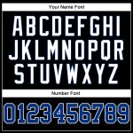 Personalized Black and White Pinstripe Basketball Jersey for Men and Women Personalized Black Royal Pinstripe Royal-White