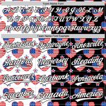 Personalized 3D American Flag Baseball Jersey - Black Royal Red Patriotic Design Personalized Black Royal-Red 3D American