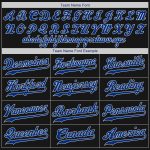 Custom Team Name and Number Authentic Baseball Jersey - Personalized Black Royal-Red Design Personalized Black Royal-Red