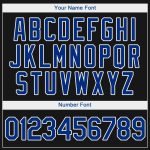 Custom Team Name and Number Authentic Baseball Jersey - Personalized Black Royal-Red Design Personalized Black Royal-Red