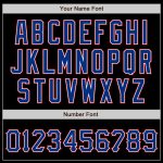 Custom Black and Royal-Red Baseball Jersey for Men and Women - Personalized Sports Apparel Personalized Black Royal-Red Baseball
