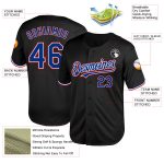Custom Name and Number Personalized Black and Red Throwback Baseball Jersey - Authentic Mesh Team Jersey Personalized Black