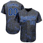 Personalized 3D Black Royal-White Baseball Jersey for Men and Women Personalized Black Royal-White 3D Baseball Jersey