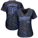 Personalized 3D Black Royal-White Baseball Jersey for Men and Women Personalized Black Royal-White 3D Baseball Jersey