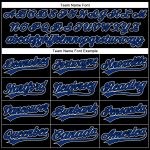 Personalized Black Royal-White 3D Curve Baseball Jersey for Men and Women Personalized Black Royal-White 3D Curve Solid Baseball