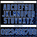 Personalized 3D Leopard Print Fade Black Royal Baseball Jersey - Fashion Style Personalized Black Royal-White 3D Leopard