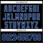 Customizable 3D Pattern Black and White Baseball Jersey with Team Name and Number - Authentic Solid Design Personalized Black