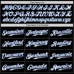 Custom Black and White Baseball Jersey - Authentic Personalized Design Personalized Black Royal-White Authentic Baseball
