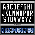 Personalized Black Royal White Basketball Jersey - Authentic Throwback Style Personalized Black Royal-White Authentic Throwback