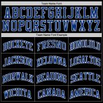 Personalized Black Royal White Basketball Jersey - Authentic Throwback Style Personalized Black Royal-White Authentic Throwback