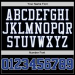 Custom Black Royal White Basketball Jersey with Personalized Name and Number - Authentic Throwback Team Gear Personalized