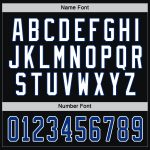 Custom Name Number Personalized Black Royal White Hockey Jersey Personalized Black Royal-White Hockey Jersey Team Custom