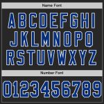 Custom Black White Throwback Football Jersey - Personalized Design for Fans Personalized Black Royal-White Mesh Throwback
