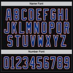 Custom Name and Number Personalized Black Royal Orange Hockey Jersey - Team Spirit Apparel Personalized Black Royal White-Orange