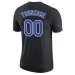 Personalized Performance T-Shirt in Black with Royal and White Colors Personalized Black Royal-White Performance T-Shirt