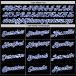 Personalized Performance T-Shirt in Black with Royal and White Colors Personalized Black Royal-White Performance T-Shirt