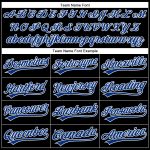 Custom Name Number Golf Polo Shirt Performance Vapor Royal Black Team Personalized Black Royal-White Performance Vapor Golf