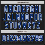 Personalized Black and White Two Tone Baseball Jersey for Men and Women Personalized Black Royal-White Two Tone Baseball