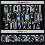 Custom Black Royal Yellow Varsity Letterman Jacket Full-Snap Bomber Style Personalized Black Royal-Yellow Bomber Full-Snap
