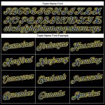 Personalized Performance T-Shirt in Black and Royal Yellow for Men and Women Personalized Black Royal-Yellow Performance