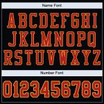 Personalized Black Scarlet Gold Authentic Football Jersey - Custom Mesh Design Personalized Black Scarlet-Gold Mesh Authentic