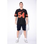 Personalized Scarlet Gold Mesh Football Jersey for Men Women - Black 3 Personalized Black Scarlet-Gold Mesh Football Jersey