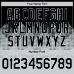 Personalized Black Silver 3D Gradient Baseball Jersey with Square Shapes Design Personalized Black Silver 3D Gradient Square