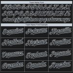 Custom Name Number Black Silver 3D Las Vegas City Edition Baseball Jersey Fashion Authentic Personalized Black Silver 3D