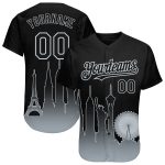 Custom Name Number Black Silver 3D Las Vegas City Edition Baseball Jersey Fashion Authentic Personalized Black Silver 3D