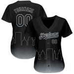 Personalized 3D Black Silver Oakland City Edition Baseball Jersey - Stylish Fashion Wear Personalized Black Silver 3D Oakland