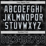 Personalized Gothic Style Rose Baseball Jersey with Custom Name and Number, Black Silver 3D Pattern Design Personalized Black